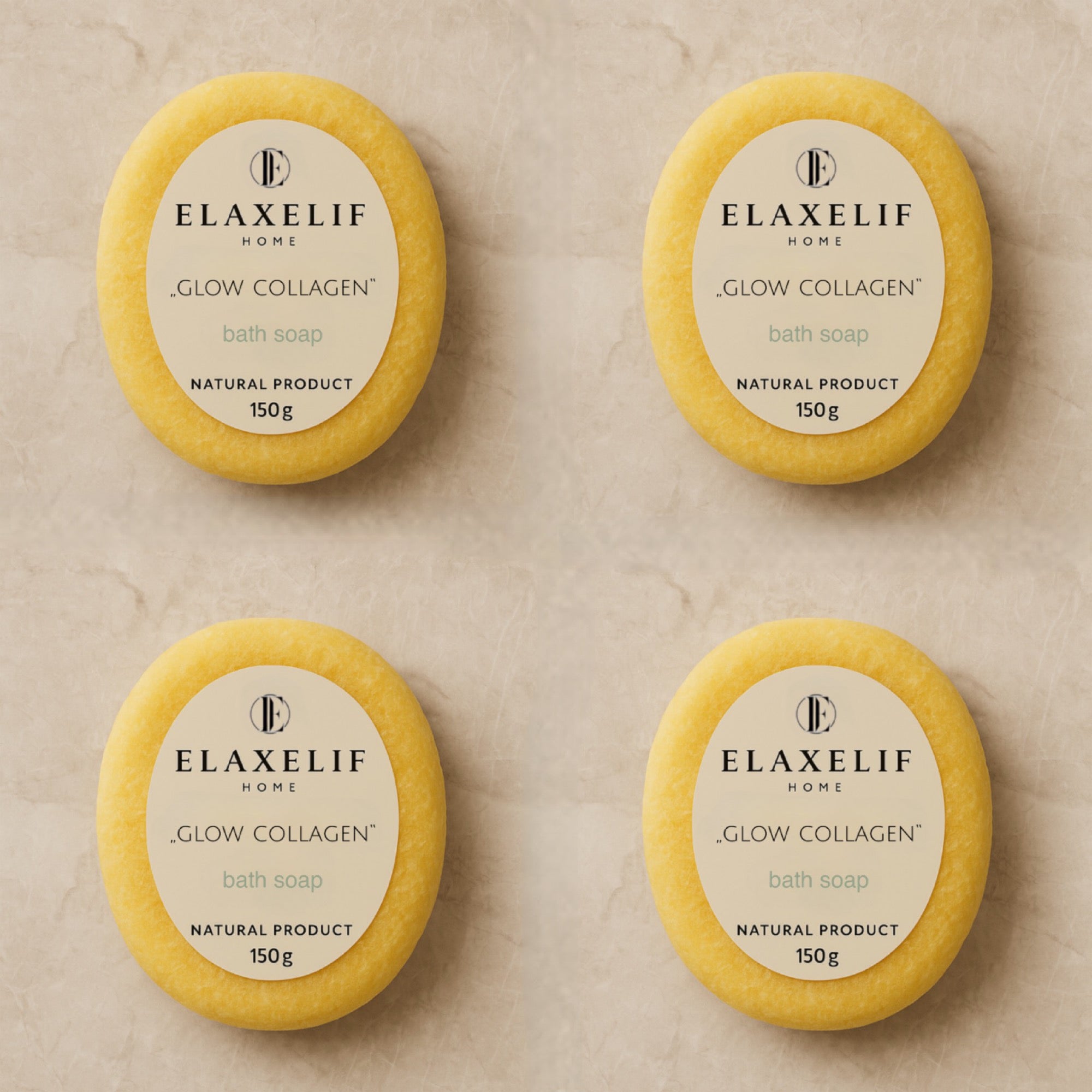 1x Collagen bath sponge soap/ 1x Kolajen süngerli sabun