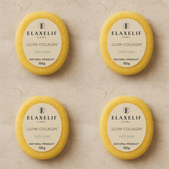 4xSet Collagen bath sponge soap  / 4lü Avantaj Seti Kolajen süngerli sabun