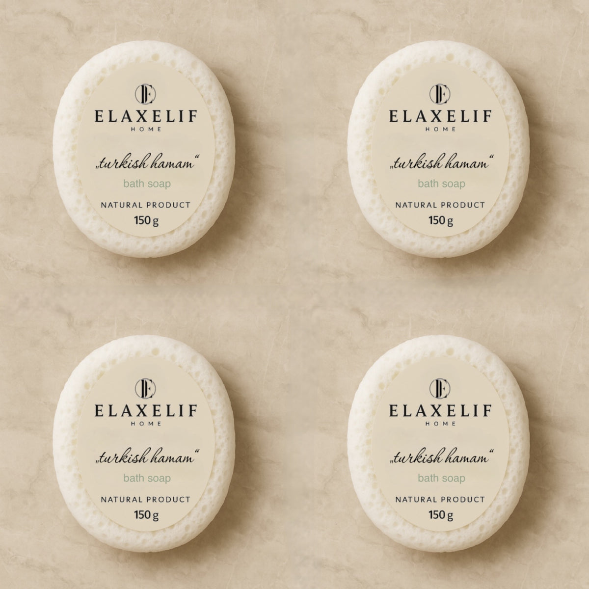 4xSet ''turkish hamam '' bath sponge soap / 4lü Avantaj seti „turkish hamam“  süngerli sabun